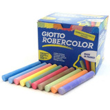 200x Giz Antialergico Giotto Robercolor Colorido Escolar