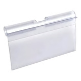 200x Porta Etiqueta Preço Em Pvc P Gancho Expositor 7 5cm