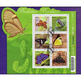 2016 3677 3681 Mini Folha Selos Borboletas Brasileiras Cbc