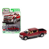 2019 Ford F150 Lariat Vermelho Muscle Trucks Auto World 1/64