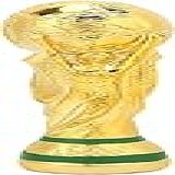2022 Catar Copa Do Mundo Mascote Simulação Troféu Ornamentos Logotipo Emblema 3D Resina Tridimensional Presente Fãs De Futebol Lembranças Ornamentos De Bar Ouro 