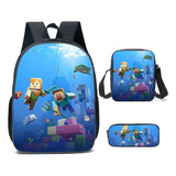 2023 Conjunto De Mochila Escolar Minecraft