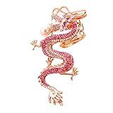 2024 Chaveiro Dragão Chinês Dragão Do Zodíaco Bling Cristal Strass Dragão Chaveiro Ano Do Dragão Chaveiro Pingente De Animal Auspicioso Pingente Para Ano Novo Dourado M