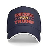 2024 Truckers For Trump Original Truckers Bonés Boné De Beisebol Ajustável Para Homens Mulheres Boné De Caminhoneiro Azul Escuro Azul Escuro G