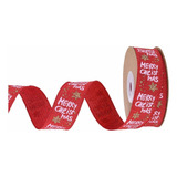 2025 1 Rolo 8 Fitas Natal 2 5 Cm Com Fio Vermelho