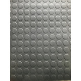 20m Piso Emborrachado Pvc Moeda Preto 2mm Esp X 1mt Larg