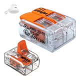20un Conector Wago 221 612 2 Vias 41a 450v Emenda Chuveiro