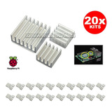 20x Kit C/ 3 Dissipadores De Calor P/ Raspberry Pi3 B B+ Nfe