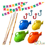 20x Kit Pescaria Festa Junina Peixinho 3d Quermesse São João