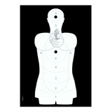 20x Alvo Silhueta Teste Polícia Federal Slpf Rob Guns