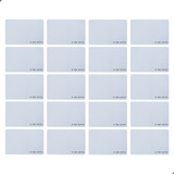 20x Cartão Proximidade 125khz Iso Linear Hcs Nice Branco