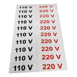 20x Etiqueta De Identificação Adesivo 110v 220v P Tomada