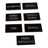 20x Placa Acrílico P Painel Elétrico 30x15mm Personalizada