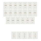 20x Tomada 10a 5x Interruptor Simples Casa Completa Bianca