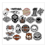 21 Adesivos Harley Davidson Para Moto, Carro, Capacete, Bike