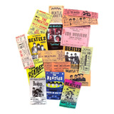 21 Adesivos Beatles Tickets Mini Pôster
