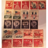 21 Selos Antigos Raro Estados Unidos U s Air Mail Liberty