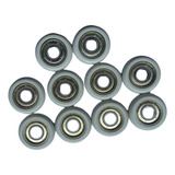 210 Roldanas 30mm Com Rolamento 608 Zz Injetada Em Nylon