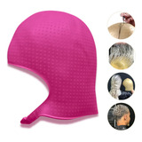 2100 Furos Touca Rosa Silicone Mechas Luzes Reflexo