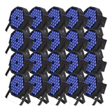 22 Canhao Refletor Led Par 64 Slim Rgb 36 Led Cree 3w Triled
