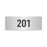22 Placas Para Caixa De Correio Aço Inox Escovado 1 3x3 5cm