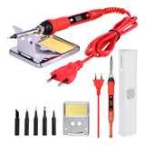 220v 80w Lcd Solda Elétrica Pontas E Kits De Ferro