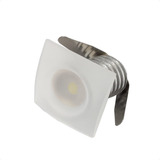 22pç Mini Spot Led Balizador Embutir 1w Dicroica Teto 3000k