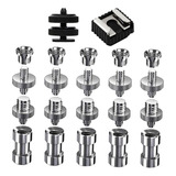22pcs 1 4 E 3 8 Kit De Parafuso De Montagem De Câmera