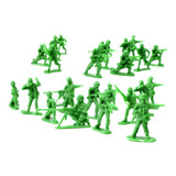 24 Boneco Soldado Plástico Guerra Exercito Militar Miniatura