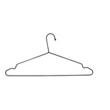 24 Cabides Adulto Arame Preto P/ Roupa Armário Arara Closet