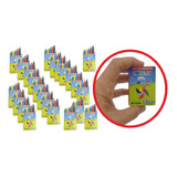 24 Caixas Mini Giz Cera 5 Cores Mimos Colorir Lembrancinhas