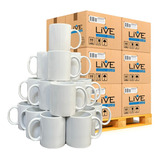 24 Canecas Brancas Importada Sublimação 325ml Live