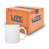24 Canecas Brancas Porcelana Importada Sublimação 325ml Live