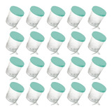 24 Pote Porta Alimento Tampa De Rosca 500 Ml Kit 24 Peças Cor Sortido