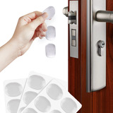 24 Protetor Porta Borracha Maçaneta Silicone Parede Moveis