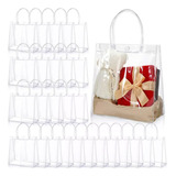24 Sacola Multi Uso Pvc Com Alça Transparente Bolsa D Praia