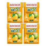 24 Água De Coco Mais Caixa Tetra Pak Maracujá Sococo 200ml