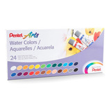 24 Bisnagas Tinta Aquarela Pentel Cores water Colours