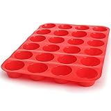 24 Cavidades Mini Muffin Silicone Sabonete Cookies Cupcake Assadeira Forma Forma De Bolo Dia Dos Namorados Dia De São Patrício Páscoa Ramadã Onsale
