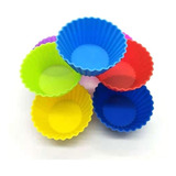 24 Formas Silicone Mini Cupcake Bolo Muffin Assadeira