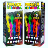 24 Fumaça Colorida Bastão 20mm Chá Revelação Aniversario