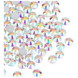 24 Kit Strass Cristal Arte De Unha Decoração Cor Ab Furta