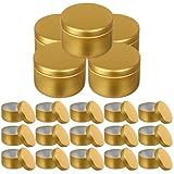 24 Peças Pote De Vela Latas Para Velas Latas De Velas Com Tampa Copos De Luzes De Chá De Metal Potes De Velas Para Fazer Velas Pequenos Vasos De Flores Bolacha Desatado Alumínio
