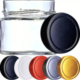 24 Pote Vidro La Pianezza 210ml Velas Geleias Tampa Prata