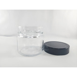 24 Potes De Vidro Pianezza 210ml C Tampa Metálica Para Vela Cor Preto