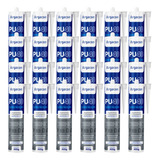 24 uni Adesivo Selante Pu 40 Cinza 400g Profissional Argacon