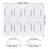 24pcs Eyeliner Eyeshadow Stencil Molde De