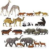 24pcs HO Scale Painted Wild Animals