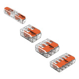 24un Conector Wago Emenda Chuveiro 2 3 5 Vias 4mm 32a 450v