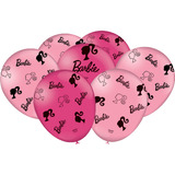 25 Balão Bexiga Barbie Festa Aniversário Rosa Menina
